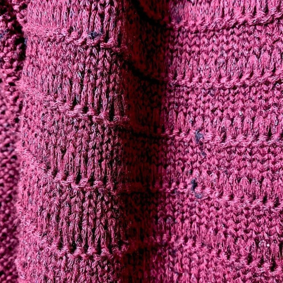 Calvin Klein Jeans Maroon Knit Long Sleeve Sweater - Picture 7 of 9